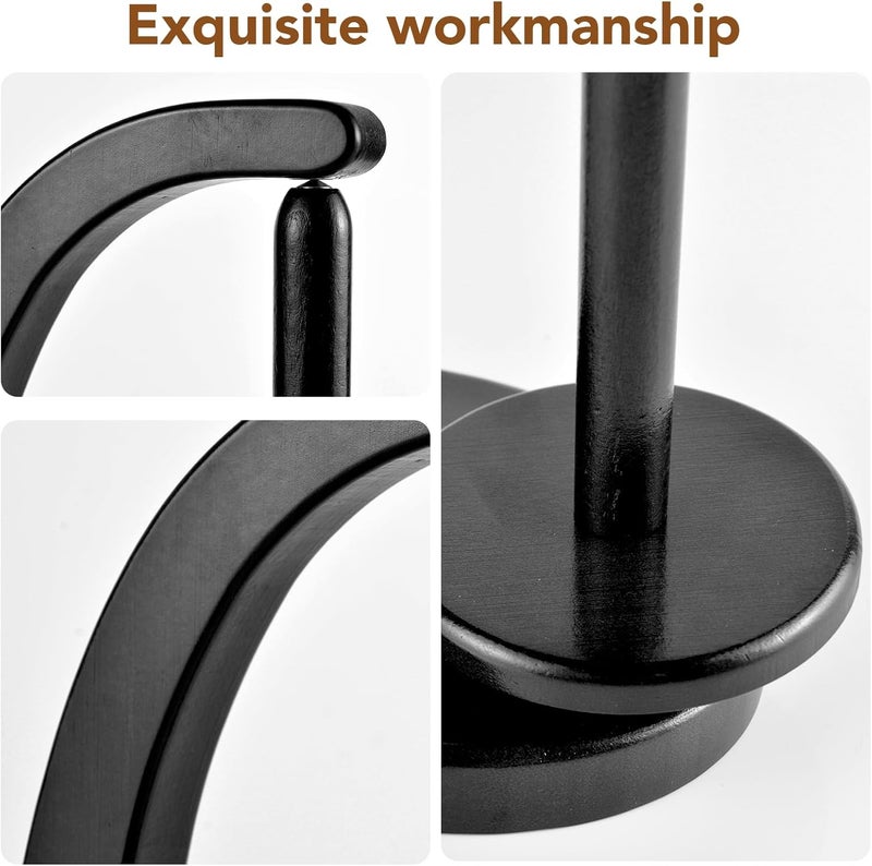 ULOI Crochet Yarn Holder - Upgrade with Crochet Accessories Storage Attachment, Magnetic Wooden Yarn Storage for Knitting Accessories, Perfect for Crocheting and Knitting Projects, Ebony Finish - Image 4